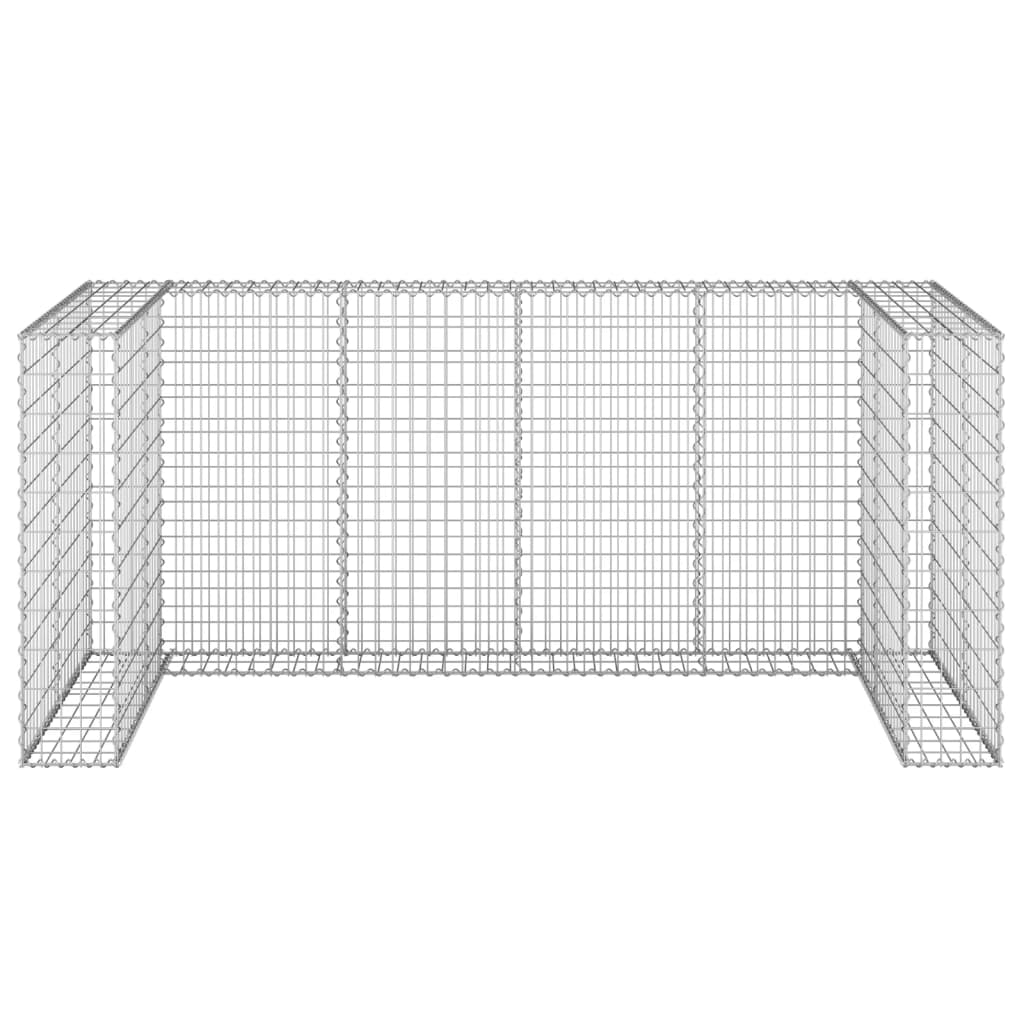 Muro de gaviones para contenedor de basura, estructura durable y protección ambiental - Vetonek