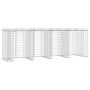 Vetonek Muro de gaviones para contenedor de basura hierro 350x91x120 cm
