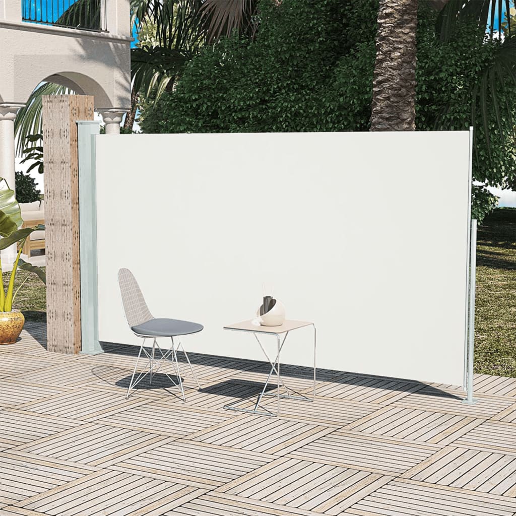 Vetonek Toldo lateral retráctil de jardín crema160x300 cm