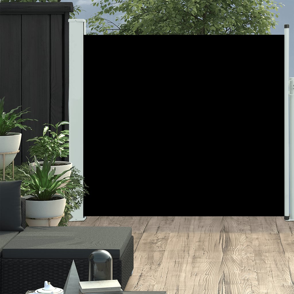 Jardim preto Toldão lateral retrátil de 170x300 cm