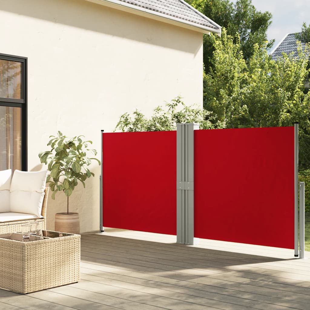 Vetonek Toldo lateral retráctil rojo 140x1200 cm