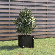 Jardinera de madera maciza de pino negro 31x31x31 cm v3161 Vetonek
