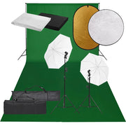 Kit de estudio fotográfico con set de luces, fondo y reflector v3010 Vetonek