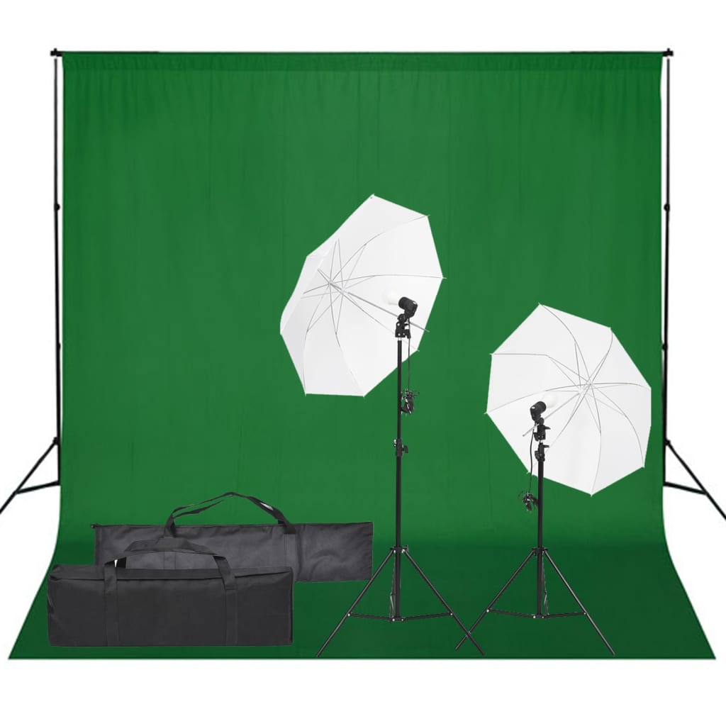 Vetonek Kit de estudio fotográfico con set de luces y fondo