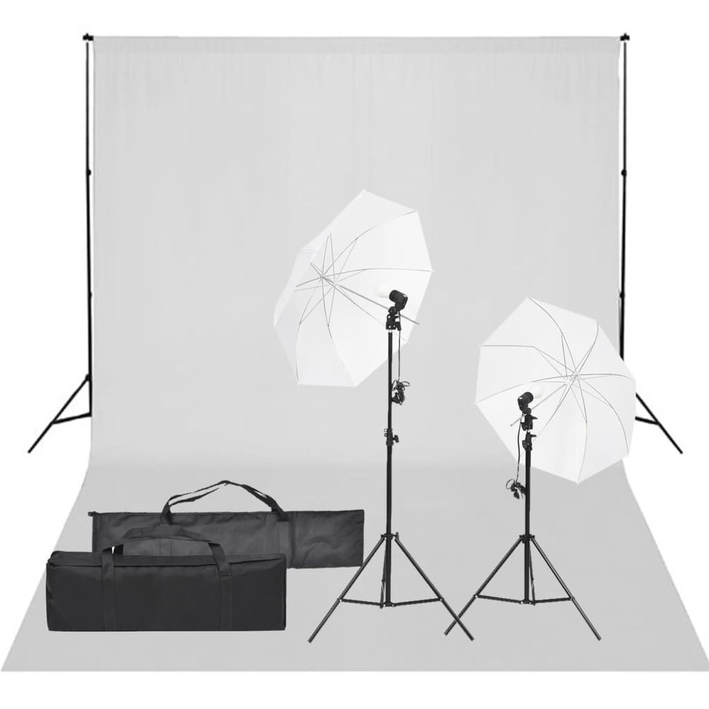 Vetonek Kit de estudio fotográfico con set de luces y fondo