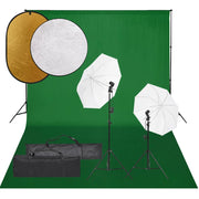 Kit de estudio fotográfico con set de luces, fondo y reflector v3249 Vetonek
