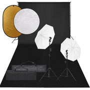 Kit de estudio fotográfico con set de luces, fondo y reflector v3287 Vetonek