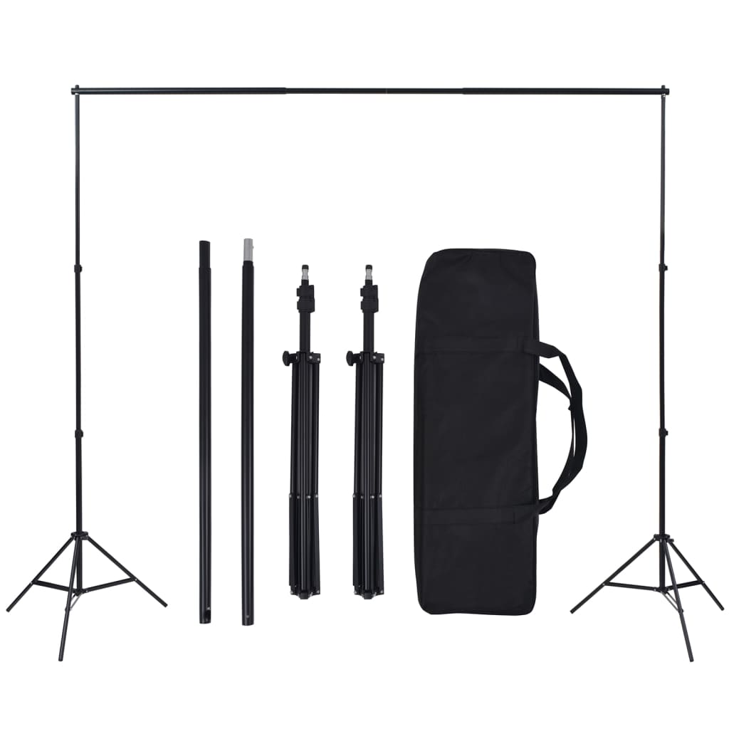 Kit de estudio fotográfico con set de luces, fondo y reflector - Vetonek