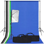 Kit de estudio fotográfico con softbox y fondo v3355 Vetonek