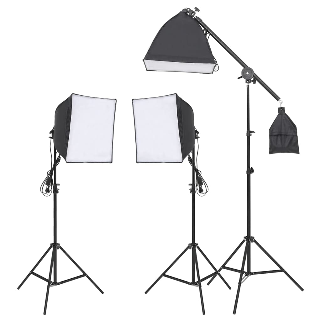 Kit de estudio fotográfico con set de luces, fondo y reflector v3607 - Vetonek