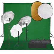 Kit de estudio fotográfico con set de luces, fondo y reflector v3829 Vetonek