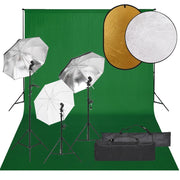 Kit de estudio fotográfico con set de luces, fondo y reflector v3850 Vetonek