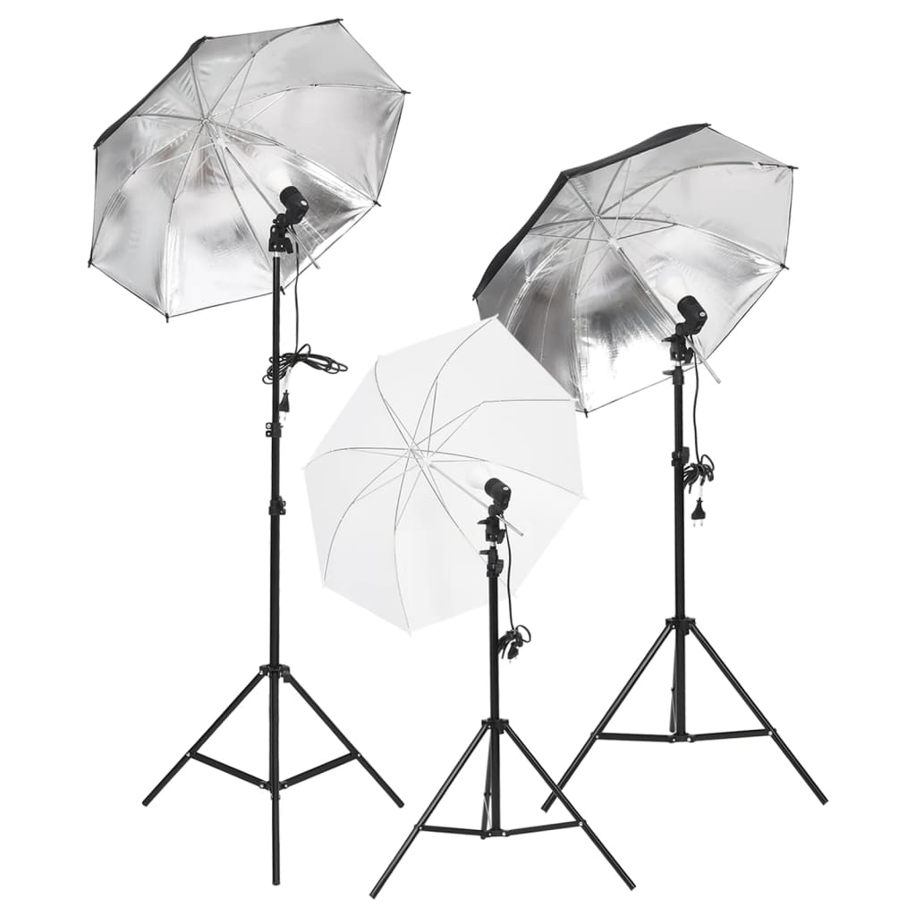 Kit de estudio fotográfico con set de luces, fondo y reflector v3867 - Vetonek