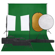 Kit de estudio fotográfico con set de luces, fondo y reflector v4222 Vetonek