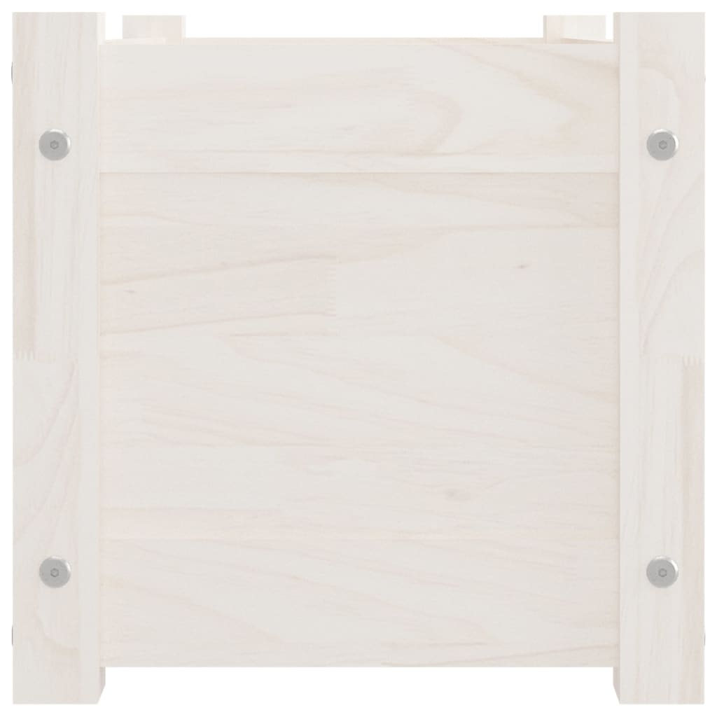 Jardineras 2 uds madera maciza de pino blanco 60x31x31 cm V4383 Vetonek