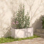Jardinière en pin blanc massif 100x50x50 cm v4574 Vetonek