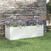 Jardinière en pin blanc massif 150x50x50 cm v4819 Vetonek