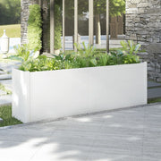 Jardinière en pin blanc massif 200x50x70 cm v5069 Vetonek