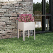 Jardinière en pin blanc massif 50x50x70 cm v5328 Vetonek
