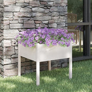 Jardinière en pin blanc massif 70x70x70 cm v5427 Vetonek