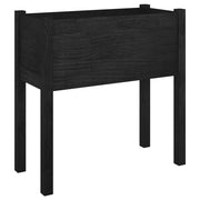 Vetonek Jardinera de madera maciza de pino negro 70x31x70 cm