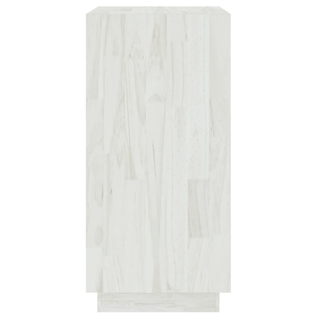 Estantería madera maciza de pino blanca 40x35x71 cm v5717 - Vetonek