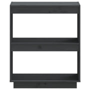 Estantería madera maciza de pino gris 60x35x71 cm v5922 - Vetonek