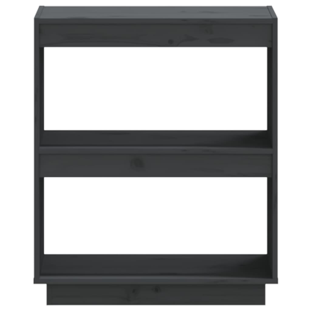 Estantería madera maciza de pino gris 60x35x71 cm v5922 - Vetonek