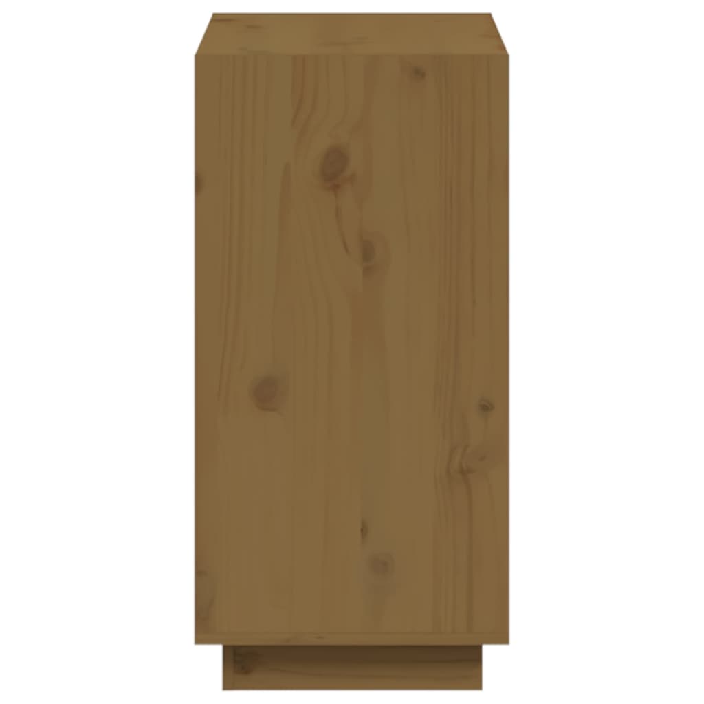 Estantería madera maciza de pino marrón miel 60x35x71 cm - Vetonek