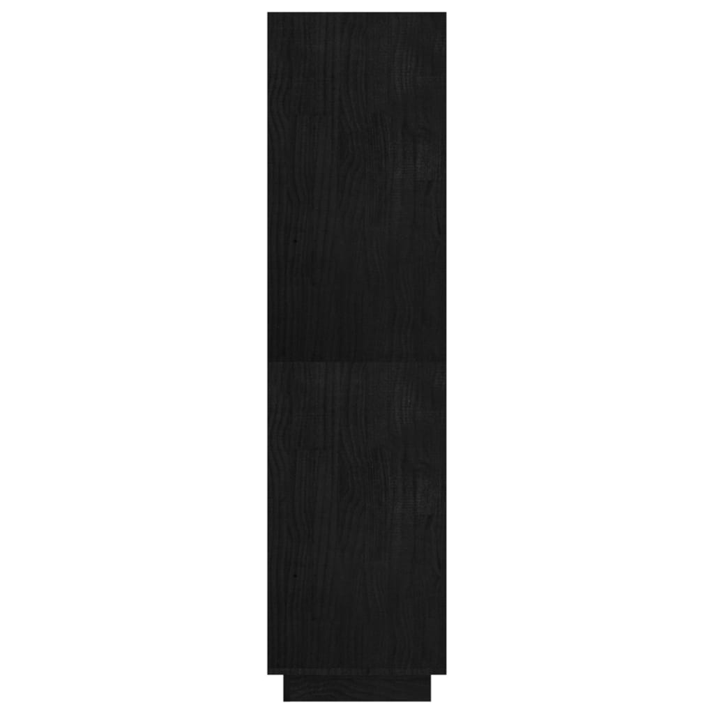 Estantería/divisor de espacios madera pino negro 80x35x135 cm vidaXL