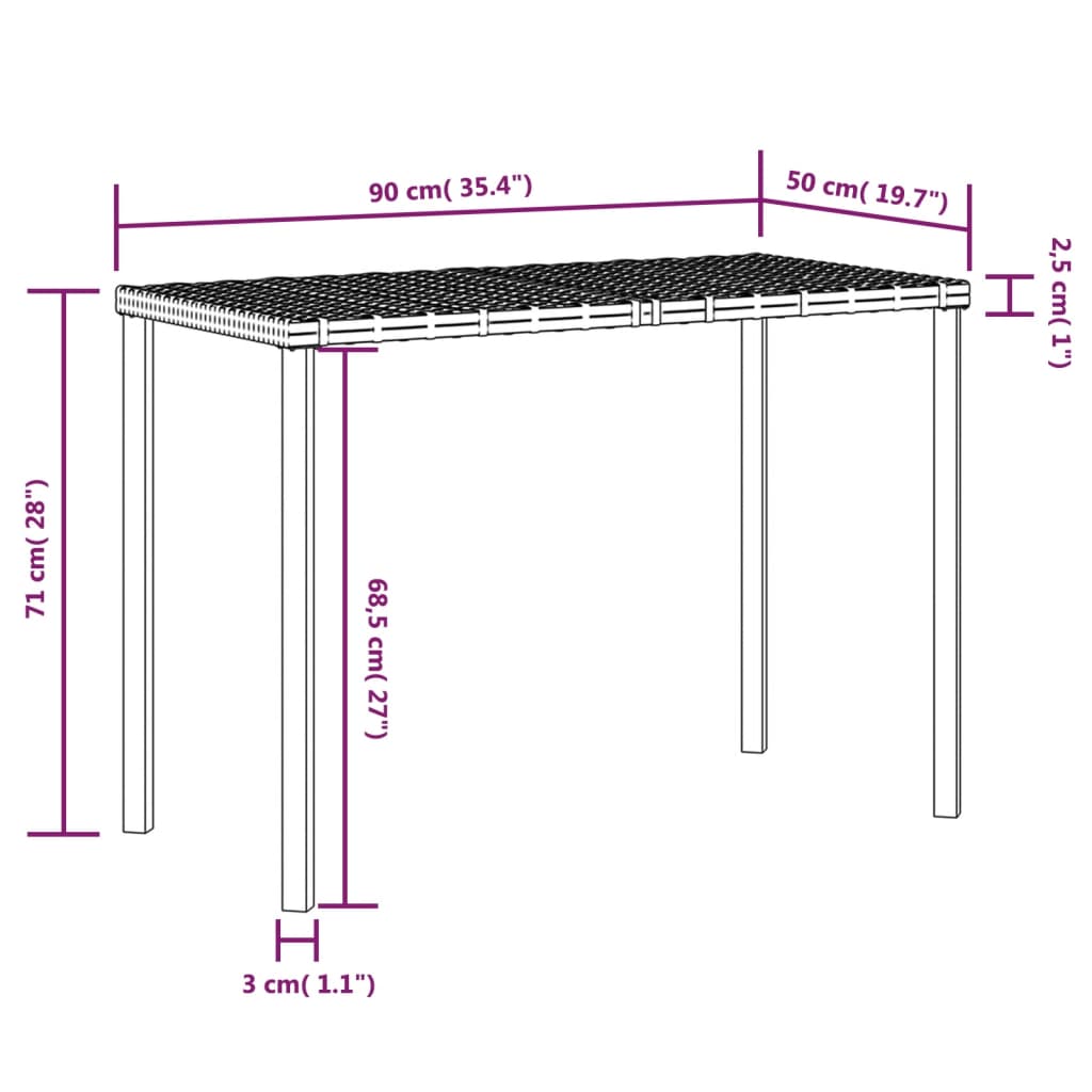 Set de sofás forma de L 5 pzas cojines ratán sintético marrón