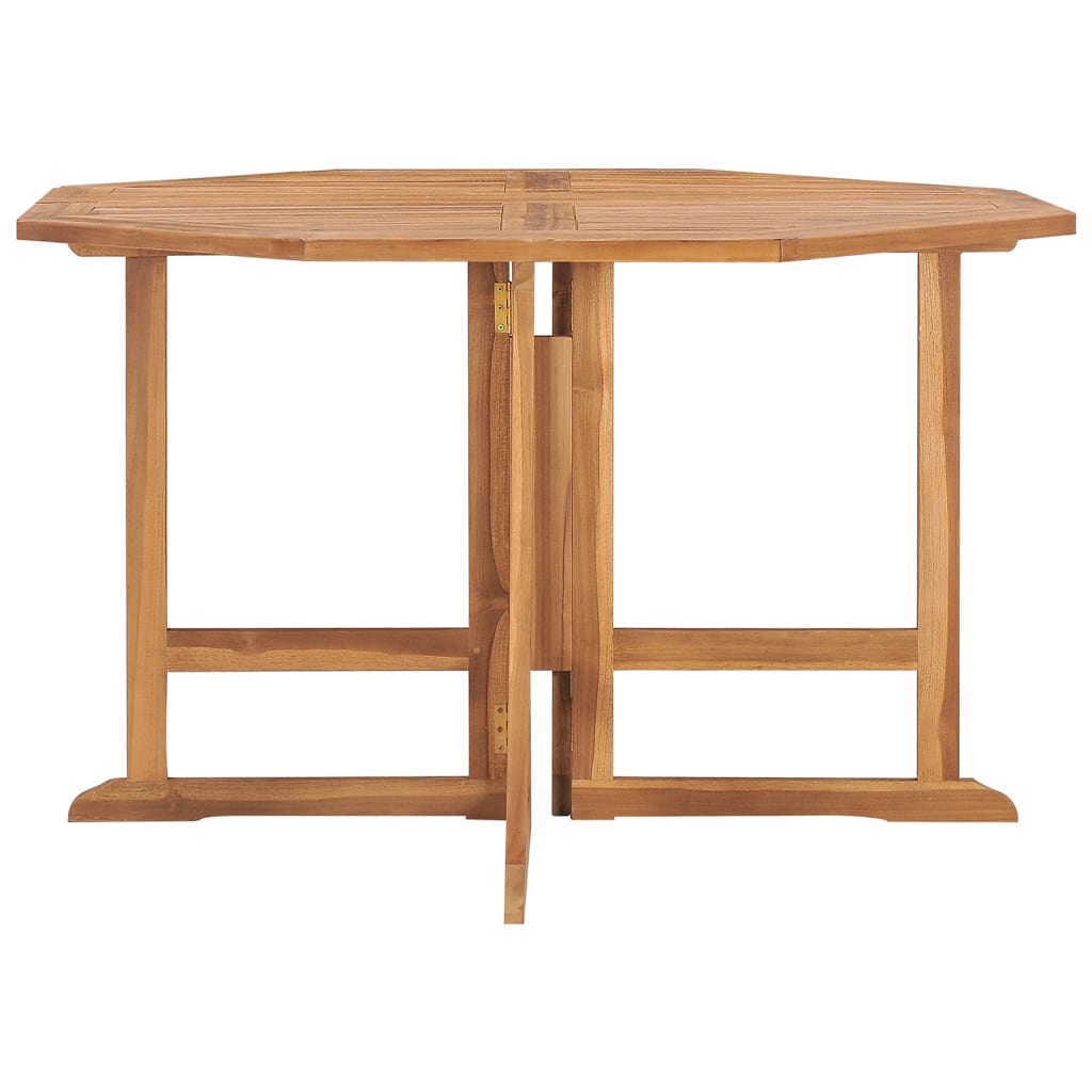 Mesa de comedor de jardín plegable teca maciza 110x110x75 cm - Vetonek