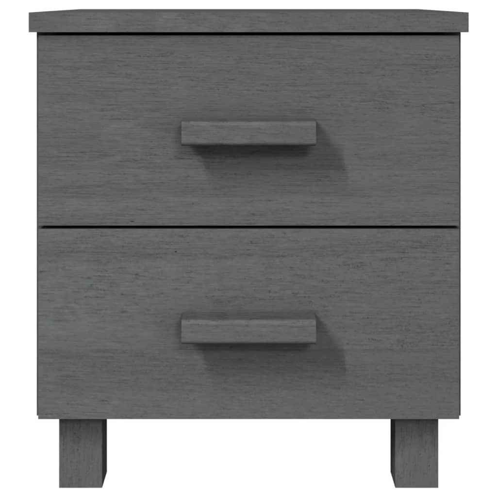 Night table Hamar pine pine dark gray 40x35x44.5 cm