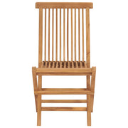 Folding garden chairs 6 units solid teak wood v8909 - Vetonek