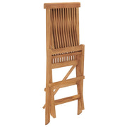 Folding garden chairs 6 units solid teak wood v8909 - Vetonek