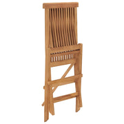 Folding garden chairs 8 units solid teak wood v8916 - Vetonek