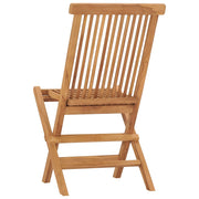 Folding garden chairs 8 units solid teak wood v8916 - Vetonek