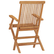 Folding garden chairs 8 units solid teak wood v8947 - Vetonek