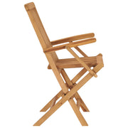 Folding garden chairs 8 units solid teak wood v8947 - Vetonek