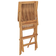 Folding garden chairs 8 units solid teak wood v8947 - Vetonek