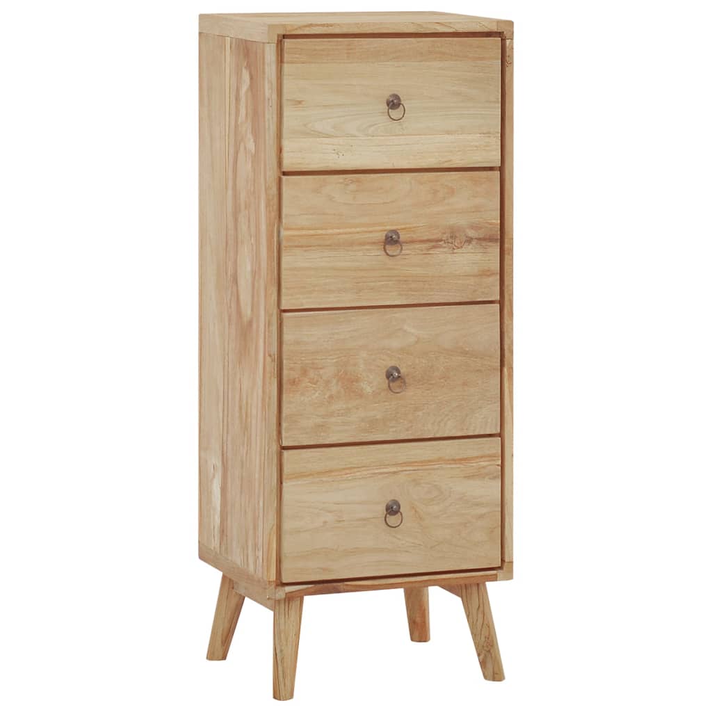 Cómoda de madera maciza de teca 40x30x100 cm v8954 Vetonek