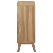 Cómoda de madera maciza de teca 56x30x80 cm v8961 - Vetonek