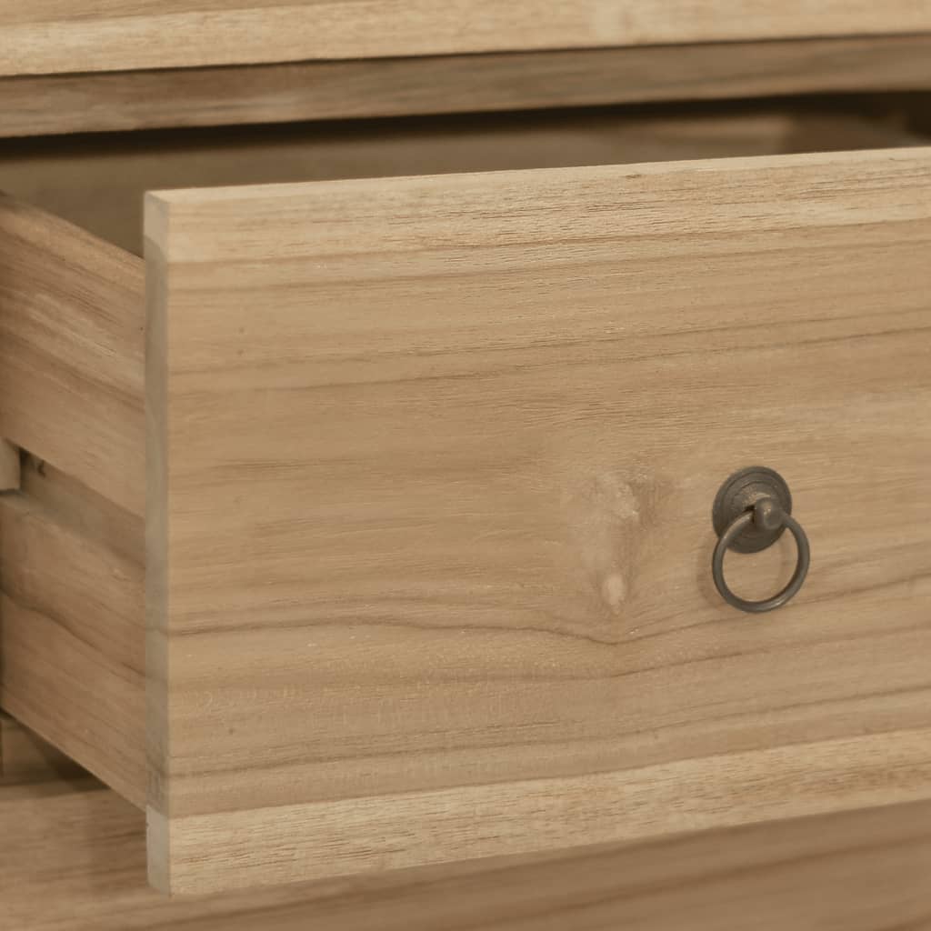 Cómoda de madera maciza de teca 56x30x80 cm v8961 - Vetonek