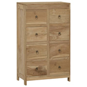 Cómoda de madera maciza de teca 55x30x90 cm v8992 Vetonek