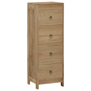 Cómoda de madera maciza de teca 30x30x90 cm v9005 Vetonek