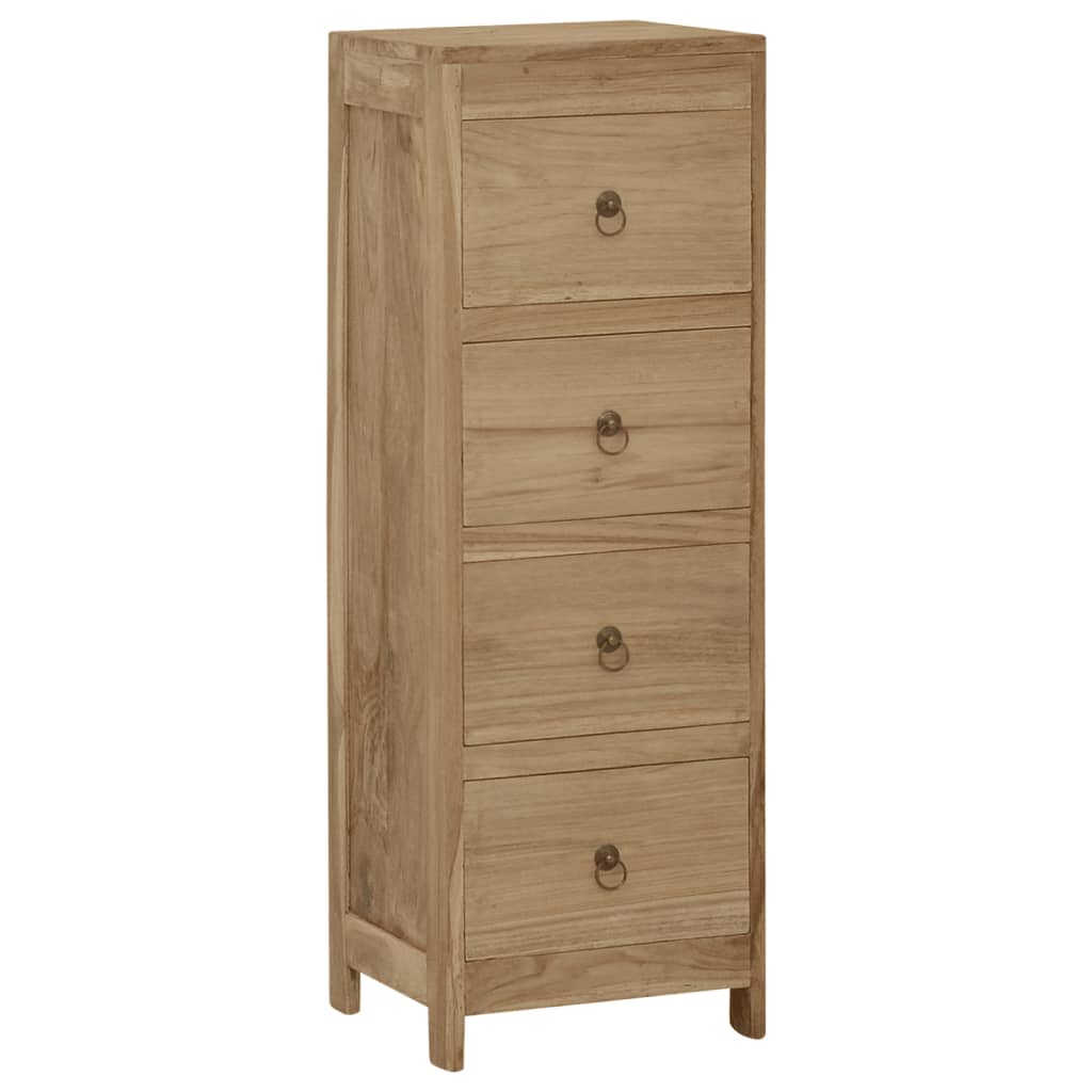 Cómoda de madera maciza de teca 30x30x90 cm v9005 Vetonek