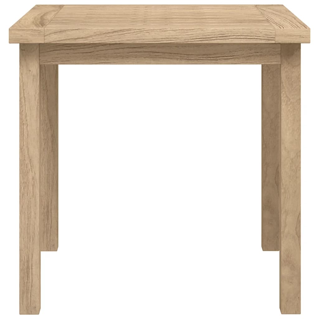 Mesa auxiliar de madera maciza de teca 45x45x45 cm