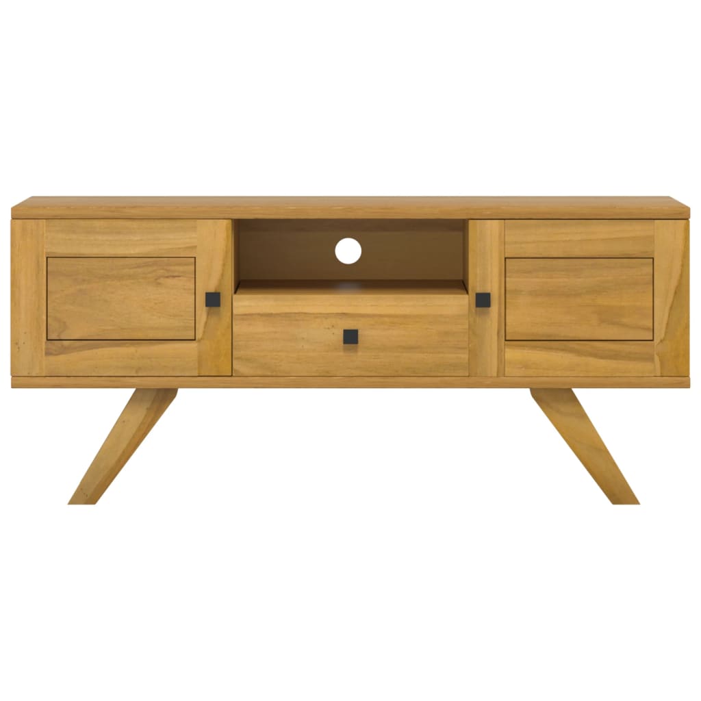 Mueble de TV madera maciza de teca 110x30x50 cm