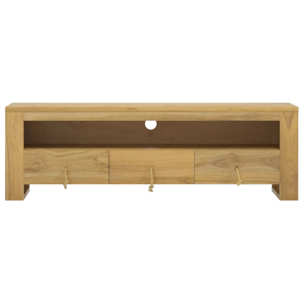 TV mobili in legno di teak 110x30x35 cm