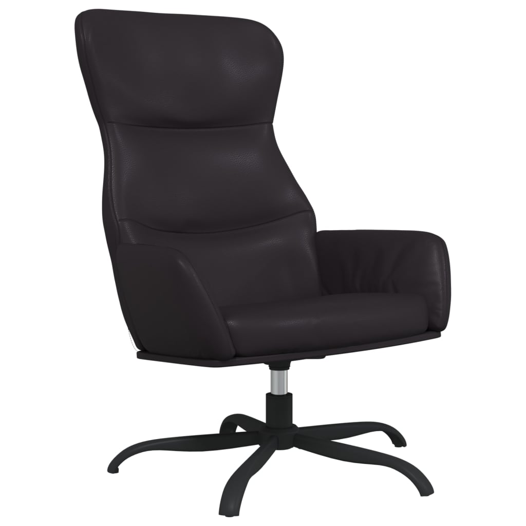 Sillón de relax de cuero sintético negro vidaXL